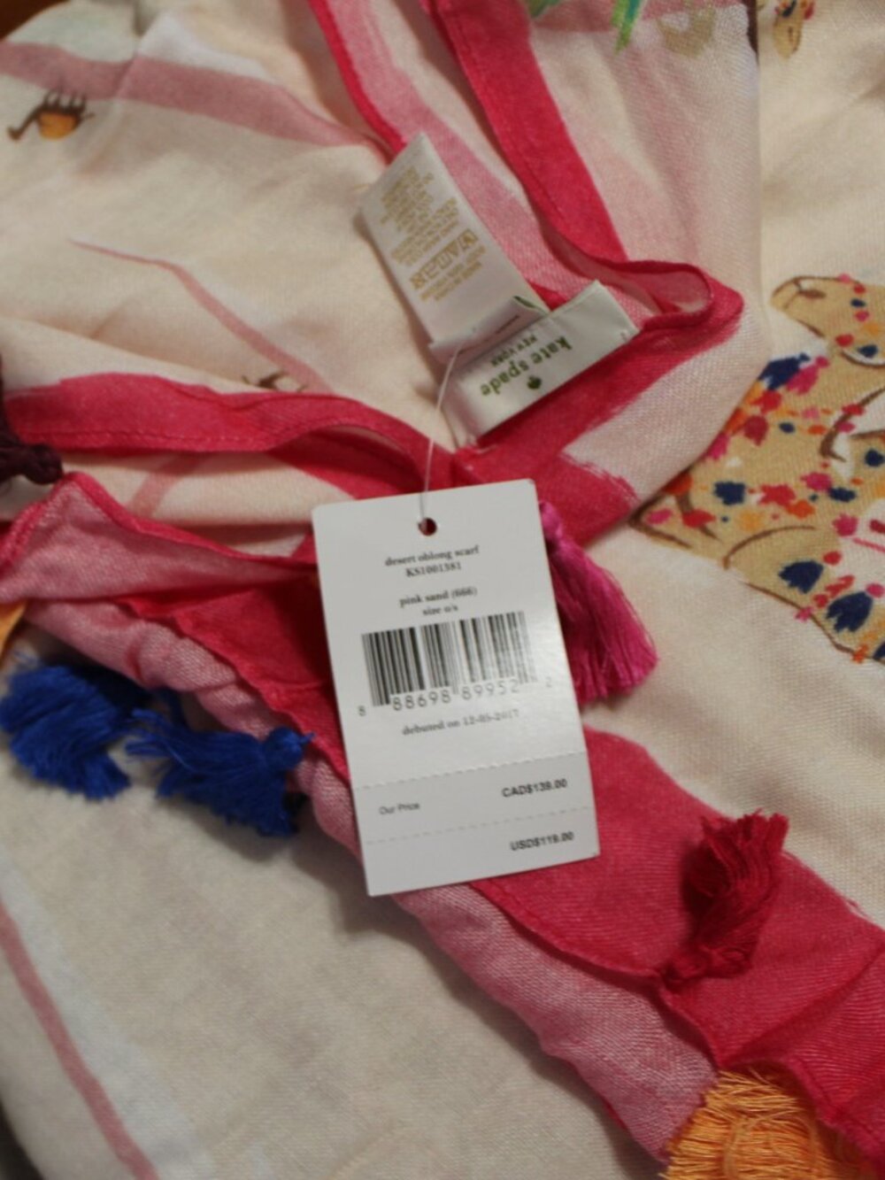 NWT Kate Spade Desert Scarf, Gorgeous! - Picture 13 of 13